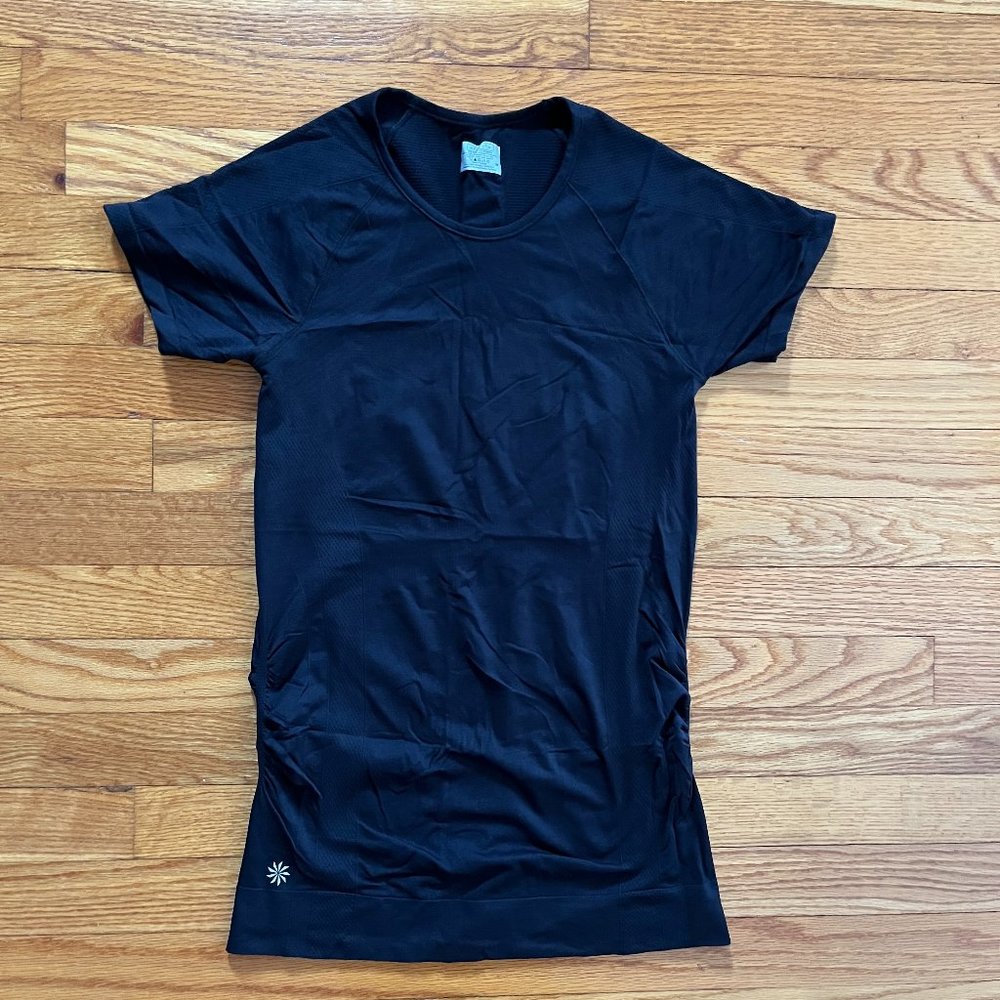 ATHLETA Fast Track Tee Black Medium F06